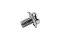 [E] น็อตยึดสายไฟ สแตนเลสชุบนิกเกิ้ล M4x7 mm พร้อมแหวนทรงสี่เหลี่ยม ขนาด 7x7 mm